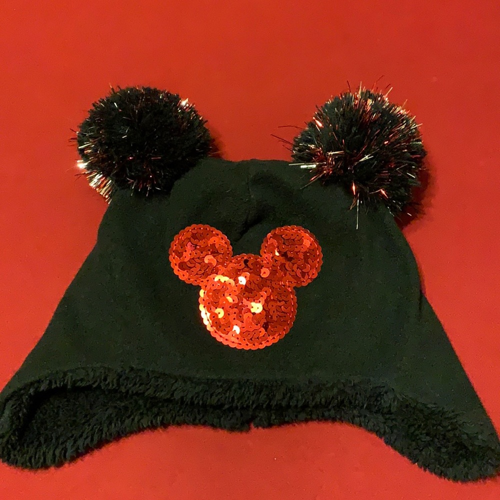 Baby Gap Disney Mickey Mouse Black Beanie size XL - Picture 1 of 9